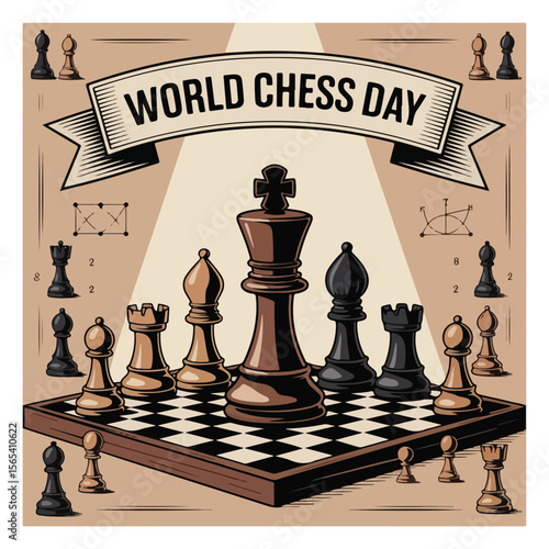 World Chess Day Observation Poster