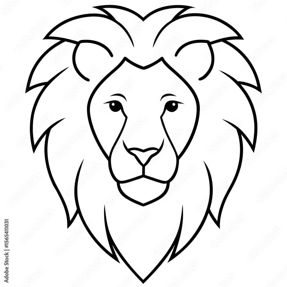Fototapeta premium lion vector illustration