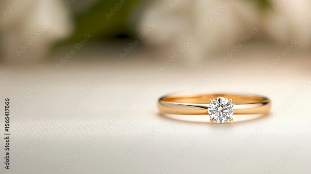 Engagement ring showcase romantic setting jewelry photography soft focus elegant presentation Engagement ring showcase romantic setting jewelry photography soft focus elegant presentation