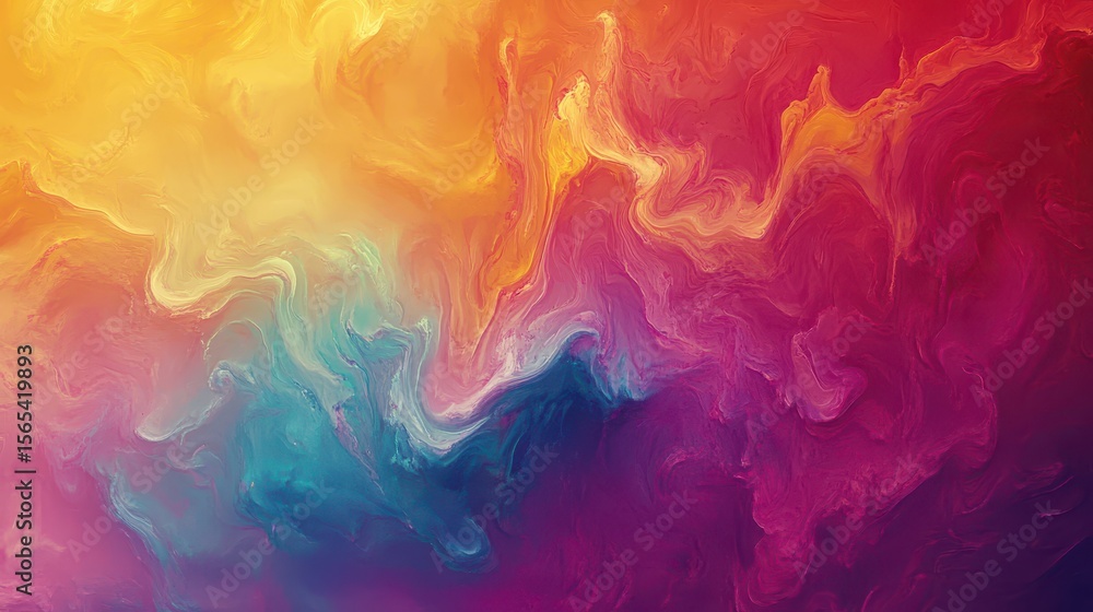 Fototapeta premium Vibrant swirling abstract design.
