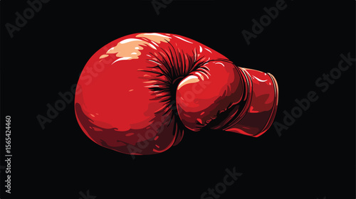 Dynamic Boxing Championship Punch Vector Illustration