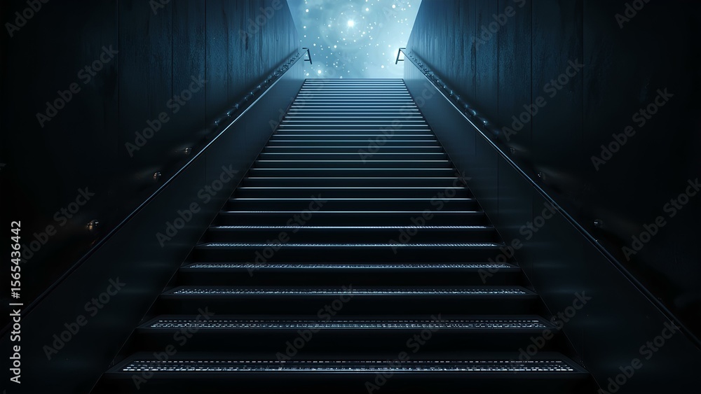 Obraz premium stairways to the moon wallpaper background header