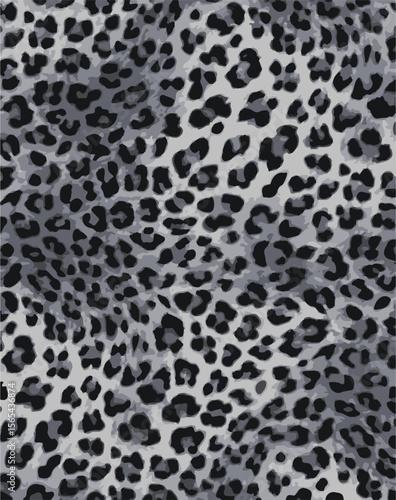 Leopard skin pattern, animal leather seamless design