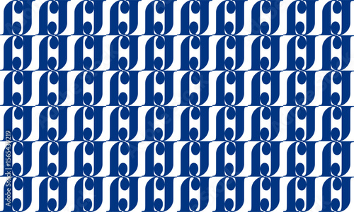 Blue vintage wall block, seamless pattern with blue squares block arrange as wall design for fabric printing or wallpaper or background, vertical strip