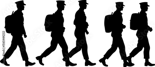 American soldiers, military, army,  vector bundle