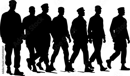 American soldiers, military, army,  vector bundle