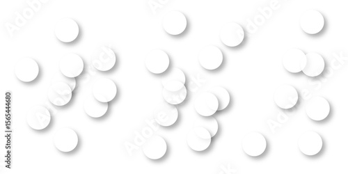 Seamless pattern of white polka dots with transparent background. suit Kurt digital design motif colorful wallpaper illustration, traditional design. wall decorated mosaic tiles texture background.