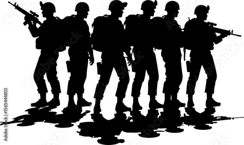 American soldiers, military, army,  vector bundle