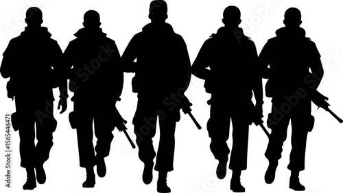 American soldiers, military, army,  vector bundle