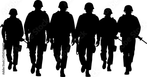 American soldiers, military, army,  vector bundle