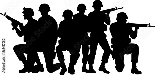 American soldiers, military, army, Vector Bundle