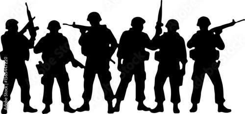 American soldiers, military, army, Vector Bundle