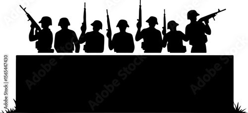 American soldiers, military, army, Vector Bundle