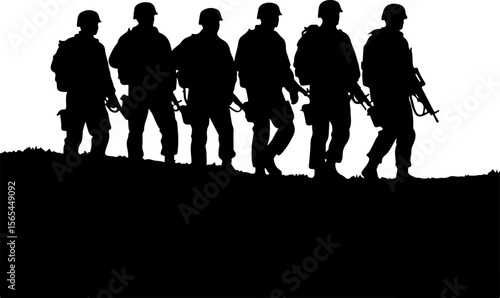 American soldiers, military, army, Vector Bundle