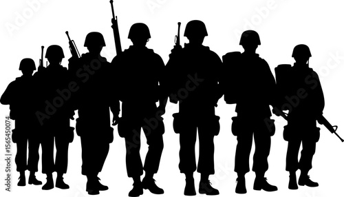 American soldiers, military, army, Vector Bundle