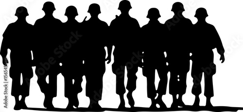 American soldiers, military, army, vector bundle