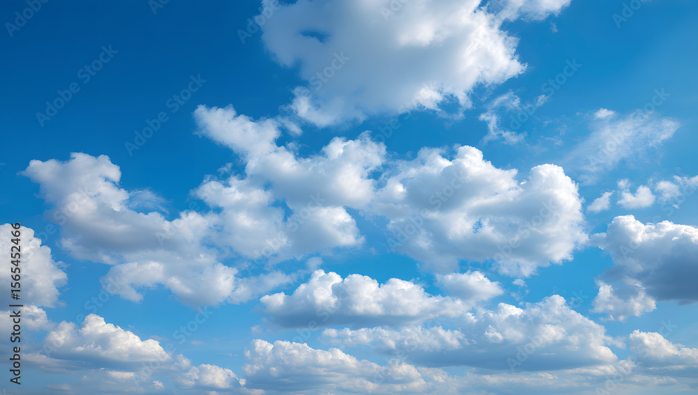 Blue clear sky with gentle white clouds. Highlights sustainability and spring for eco-conscious presentations. Blue clear sky with gentle white clouds. Highlights sustainability and spring for eco-conscious presentations.