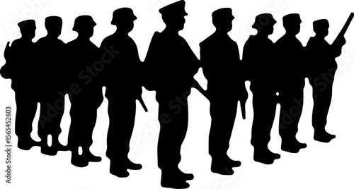 American soldiers, military, army, vector bundle