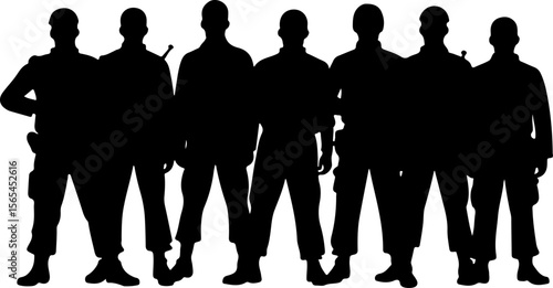 American soldiers, military, army, vector bundle