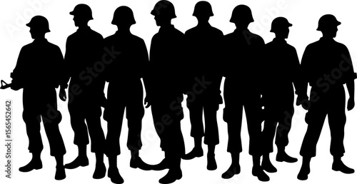 American soldiers, military, army, vector bundle