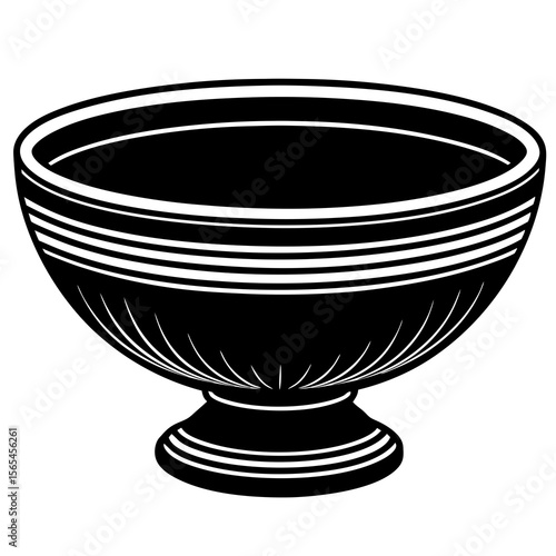 ceramic bowl isolated on white