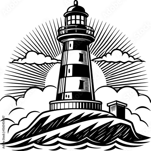 lighthouse on the island