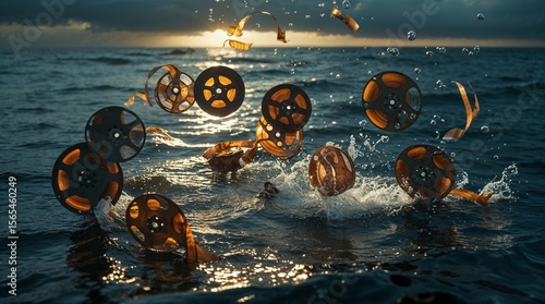 Wallpaper Mural old movies overboard, created by ia Torontodigital.ca