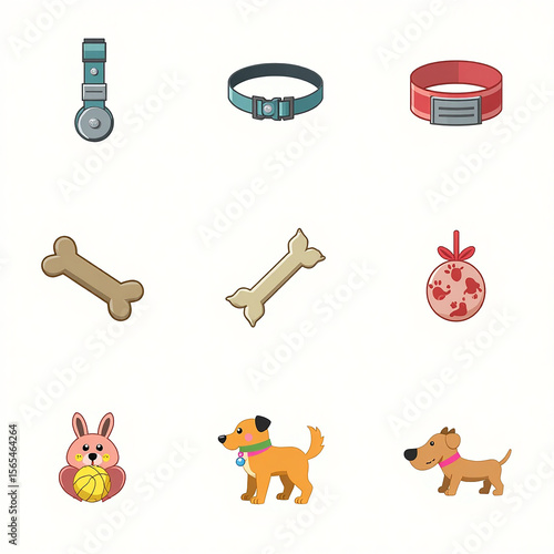 set of dog icons