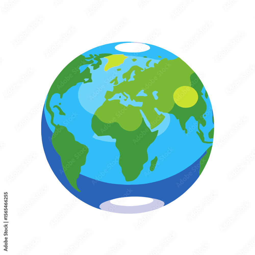Fototapeta premium Earth Globe Image-World Map-Planet Earth-Educational Resource-Kids Learning-Geography-World Map Image-Educational Illustration-Kids Activity