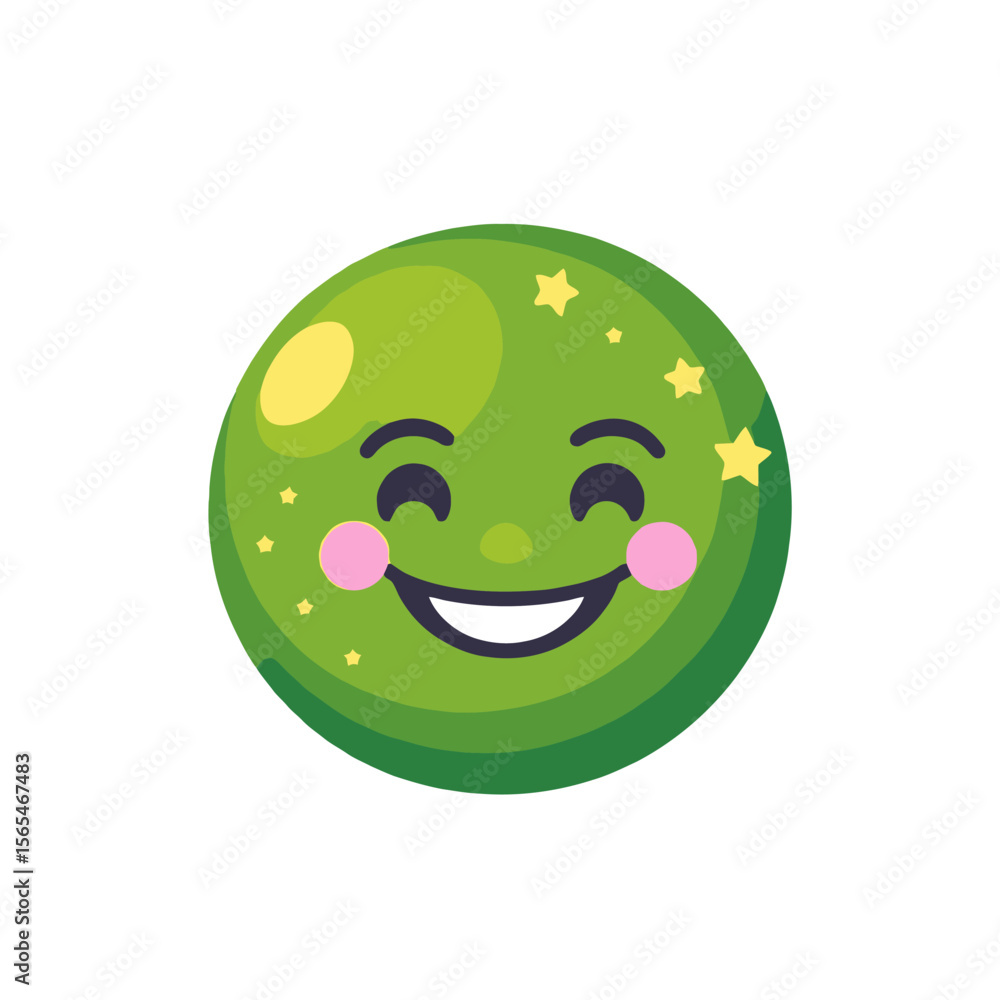 Green Smiling Emoji with Stars-Cute Cartoon Face-Happy Emoticon for Messaging Apps-Express Yourself with this Playful Character-Download now for free graphics Green Smiling Emoji with Stars-Cute Cartoon Face-Happy Emoticon for Messaging Apps-Express Yourself with this Playful Character-Download now for free graphics