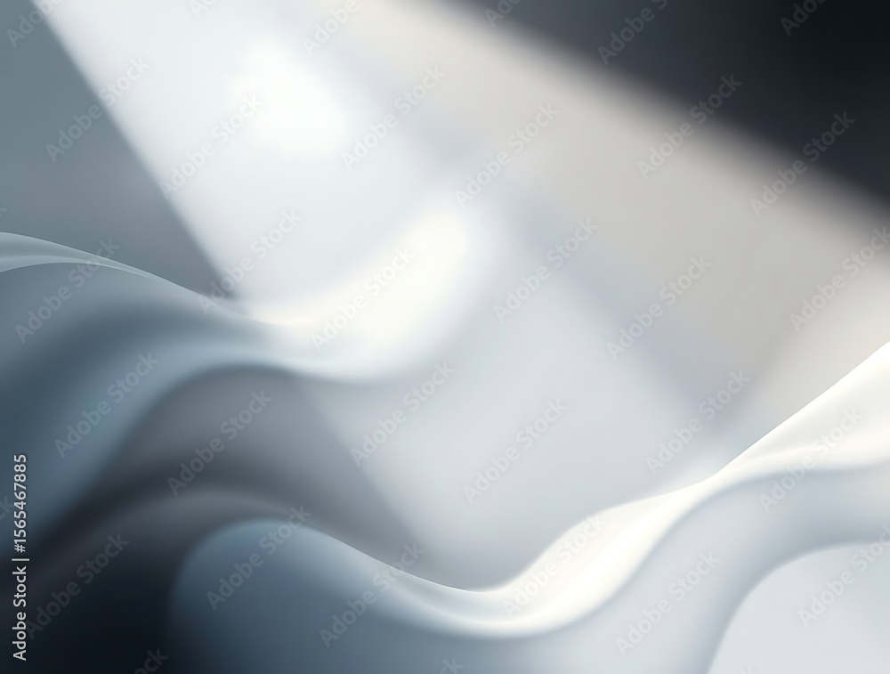 Fototapeta premium Subtle Gradient of Gray Waves with Soft, Dreamy Lighting and Smooth Texture