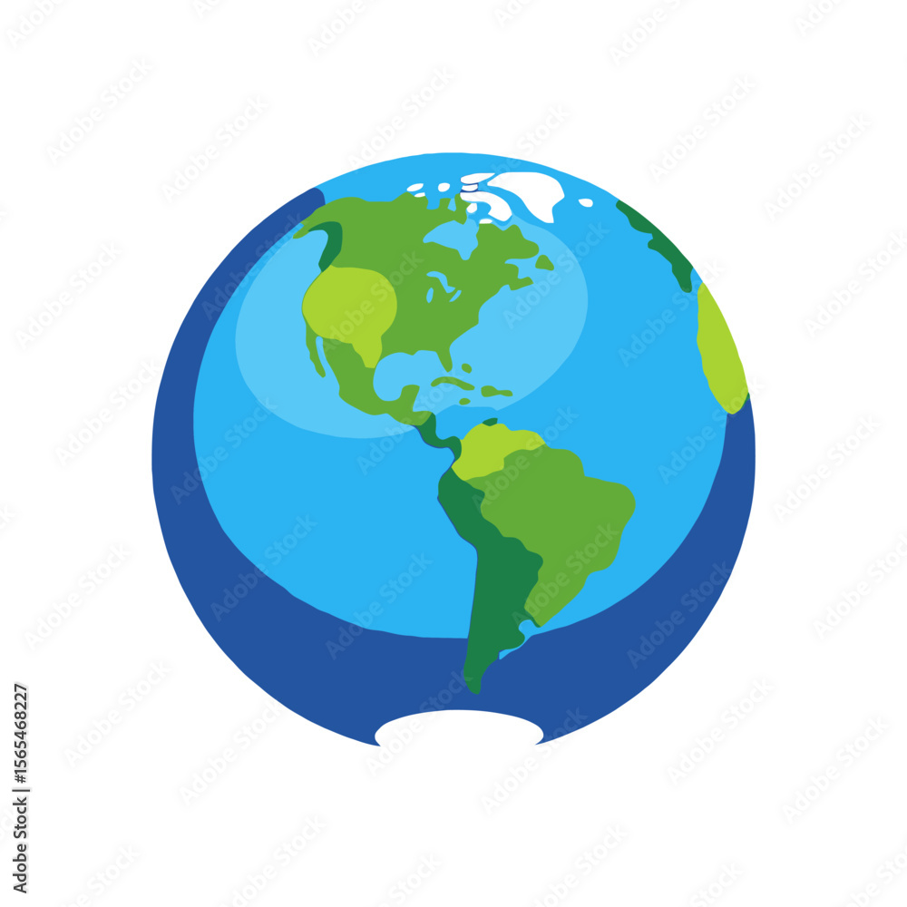 Fototapeta premium Earth-Globe-World-Map-Planet-Image-Educational-Resource-Children-Kids-Learning-Geography