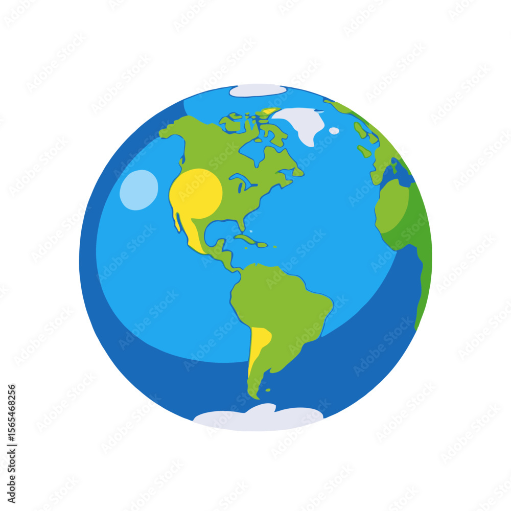 Fototapeta premium World map-earth globe-planet-continents-geography-education-kids learning-visual aids-educational resources-world map image