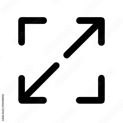 Expand view icon vector illustration