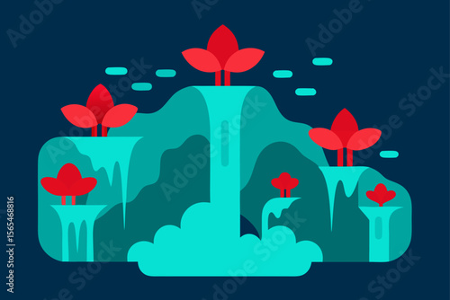 vector illustration of an abstract background