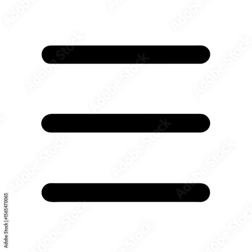 Hamburger menu icon vector illustration