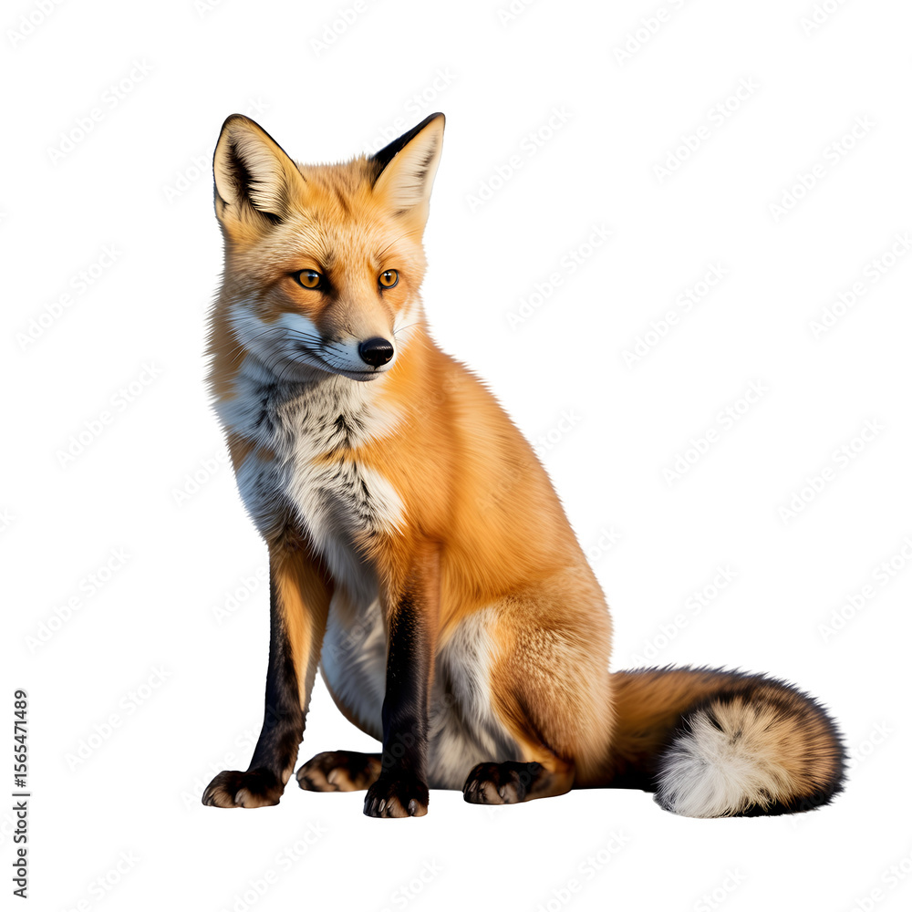 Obraz premium fox transparent background png