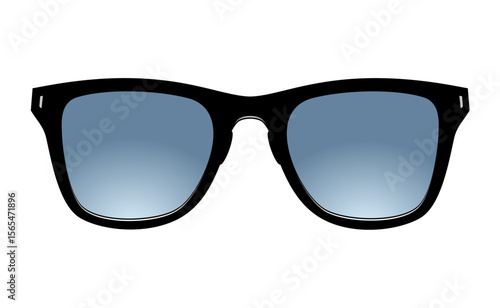 Realistic sunglasses. Summer glasses for eye protection