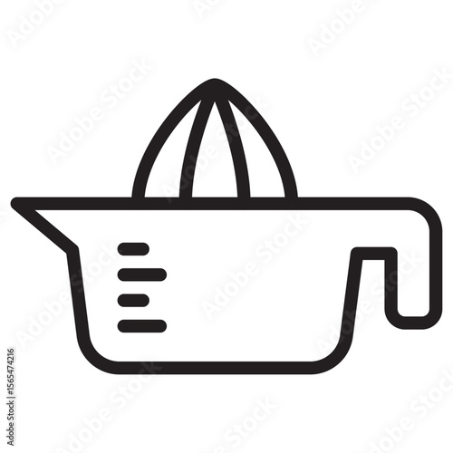 Lemon squeezer icon thin vector sign symbol