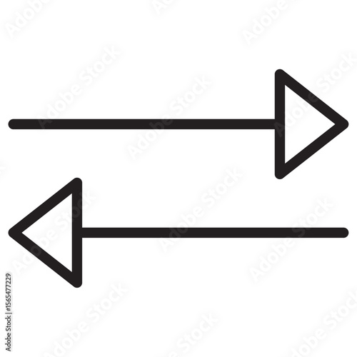 swap Icon thin vector sign symbol