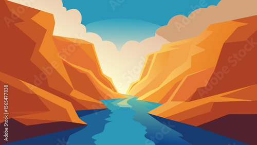 Grand Canyon Arizona: A breathtaking mountain landscape at sunset, with silhouetted hills and a vibrant sky