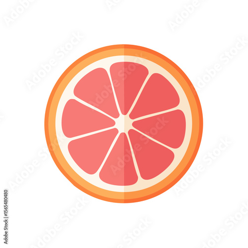 Grapefruit Food Icon Isolat...
