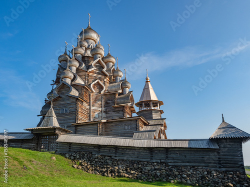 The Kizhi Pogost ensemble – wooden churche of the Transfiguration of the Lord, a UNESCO World Heritage Site on Kizhi Island in Karelia