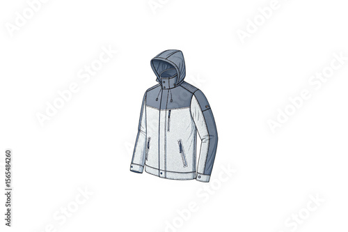 Stylish and Functional Hooded Jacket for Outdoor Adventures