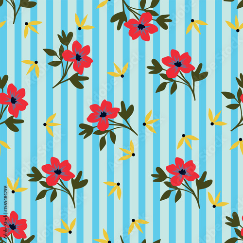 seamless pattern with flowers