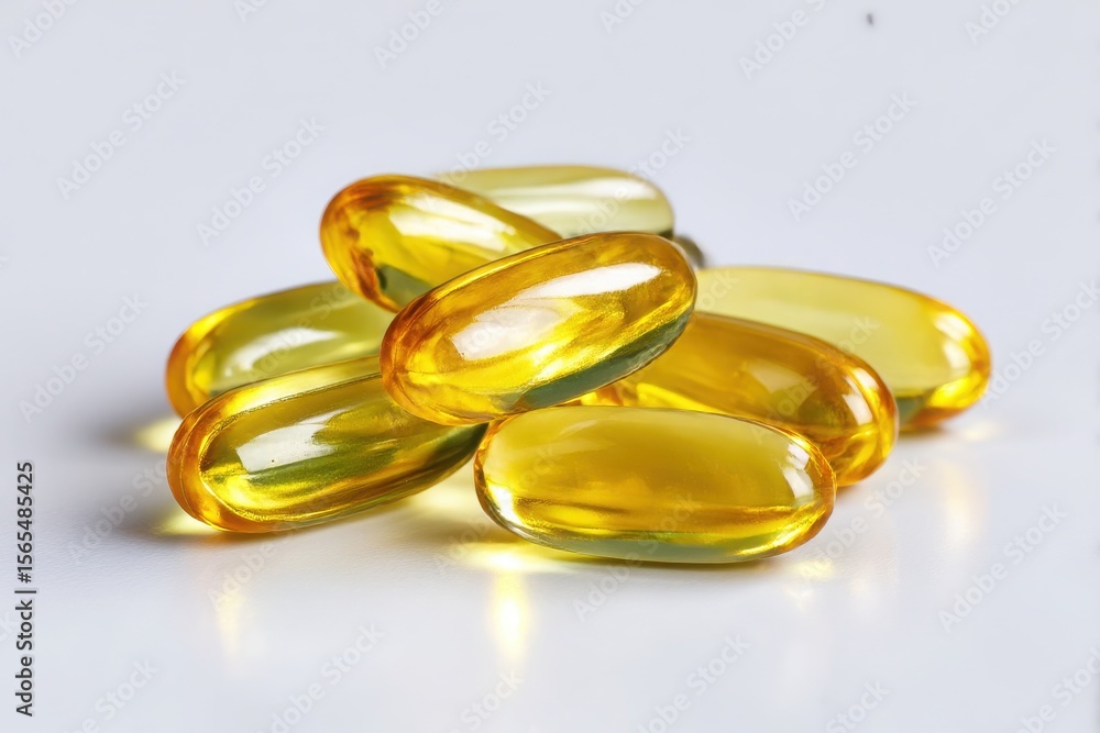 Nutritional Supplements in Golden Softgel Form Nutritional Supplements in Golden Softgel Form
