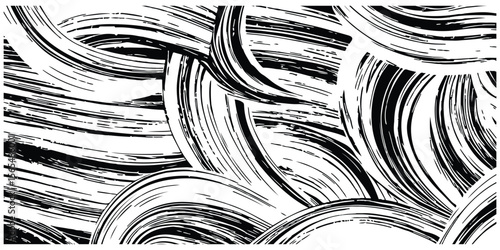 Abstract Grunge Brush Strokes Pattern