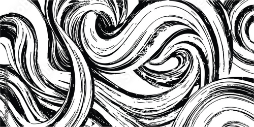 Abstract Grunge Brush Strokes Pattern