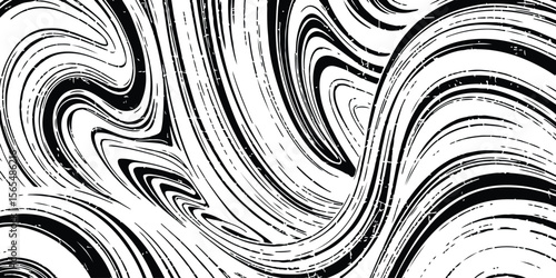 Abstract Grunge Brush Strokes Pattern