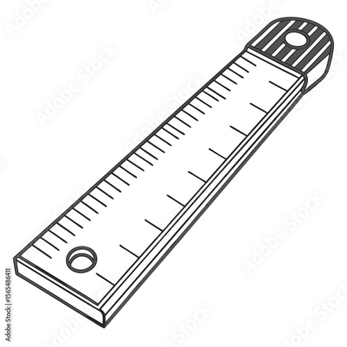 Measuring tape with black markings ruler measurement